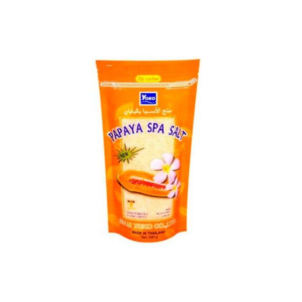 Скраб для тела YOKO Spa Papaya Salt солевой Папайя 300мл мягкая упаковка