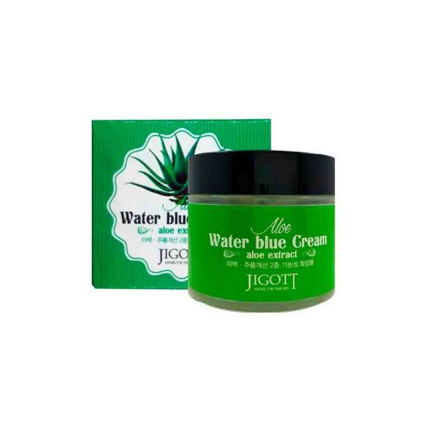 Крем для лица JIGOTT Aloe Water Blue Cream увлажняющий с экстрактом алоэ 70 мл