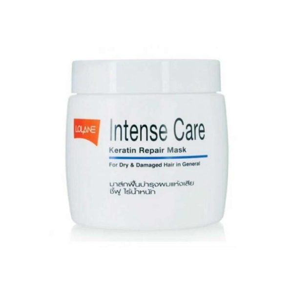 Маска для волос LOLANE  Intense Care Keratin Repair Mask For Dry & Damaged для поврежденных окрашиванием Кератиновое восстановление 200 мл