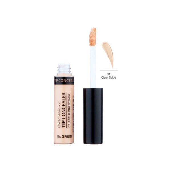 Консилер для лица THE SAEM Cover Perfection Tip Concealer 01 Clear Beige, 6.5мл