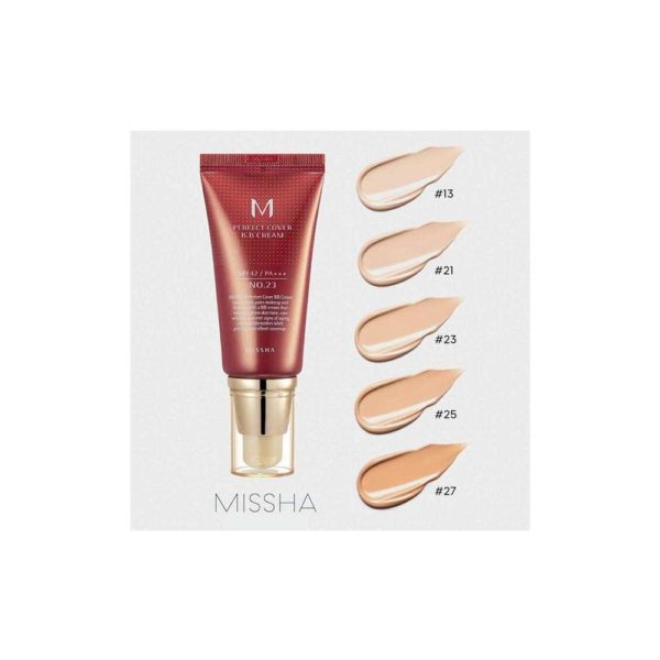 Крем-ВВ для лица MISSHA Perfect Cover BB Cream №21 SPF42/PA+++ многофункциональный 20 мл