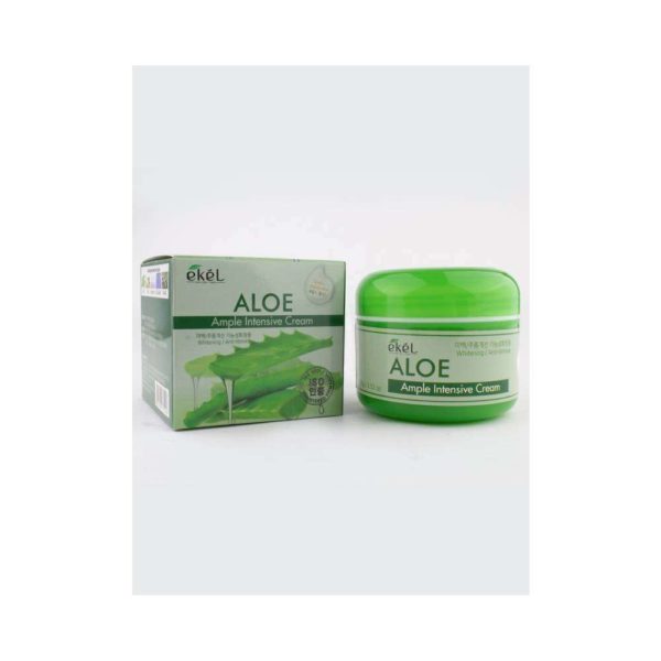 Крем для лица EKEL Aloe Ample Intensive Cream ампульный с экстрактом алоэ 100 мл