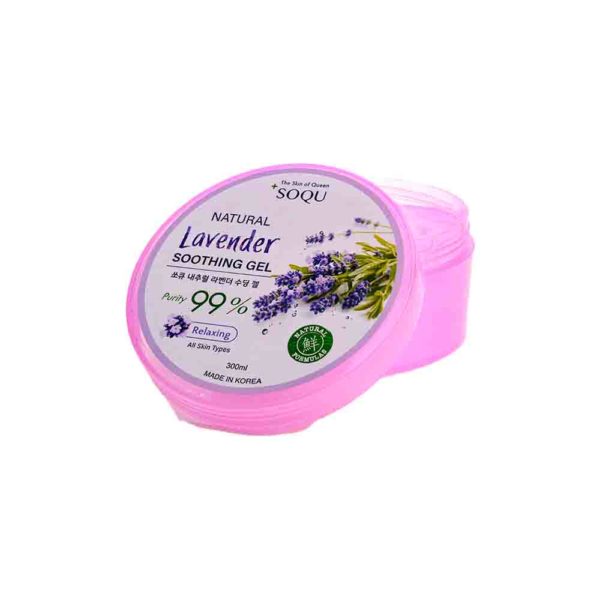 Гель для лица и тела SOQU Natural Lavender Soothing Gel универсальный с экстрактом лаванды 99% 300 мл