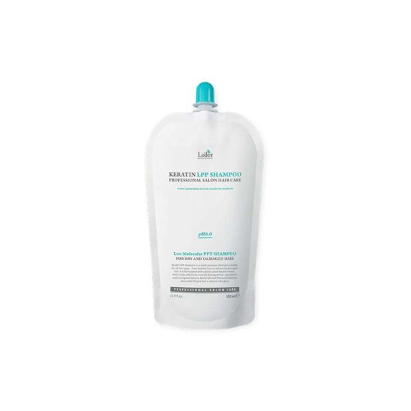 Шампунь для волос LADOR Keratin LPP Shampoo  бессульфатный, протеиновый (мягкая уп.) 500 мл