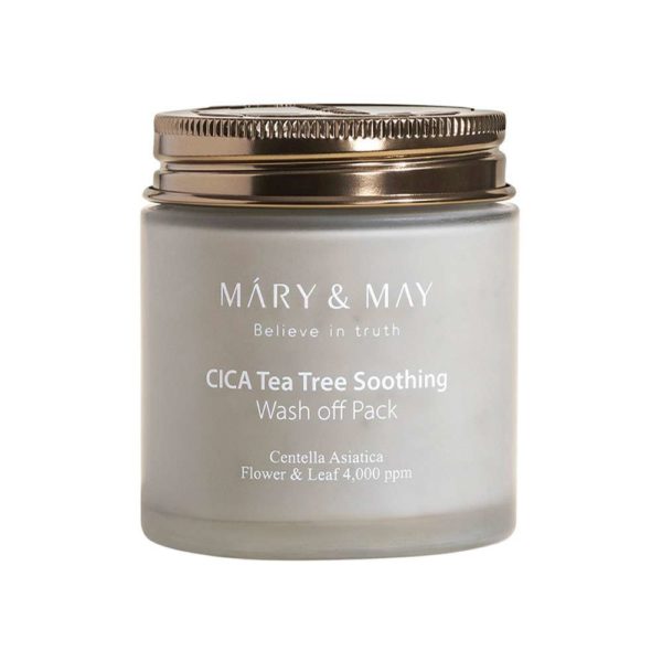 Маска для лица Mary&May Cica Tea Tree Soothing Wash Off Pack глиняная для чувствительной кожи 125 г