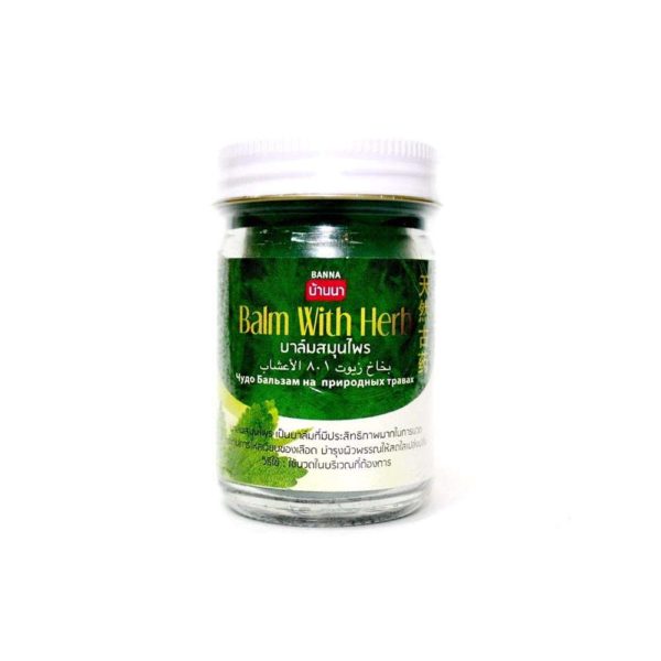 Бальзам зеленый с травами  BANNA Green Balm With Herb, 50 гр