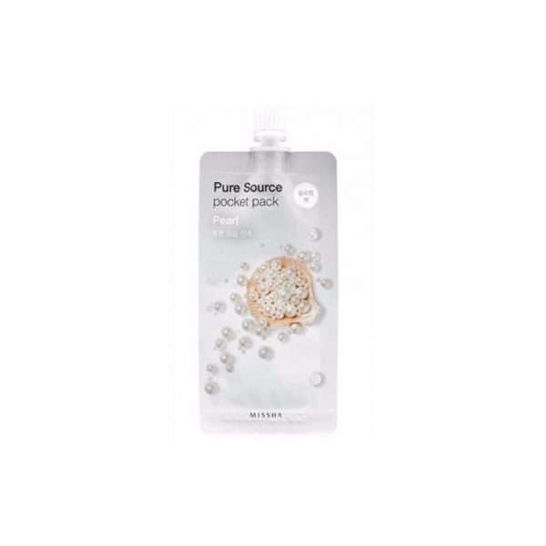 Маска для лица ночная  MISSHA Pure Source Pocket Pack - Pearl с экстрактом жемчуга, 10мл