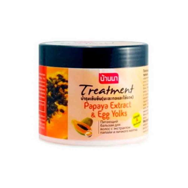 Маска для волос BANNA Hair Treatment Papaya Extract & Egg Yolks Папайя и Яичный желток 500 мл