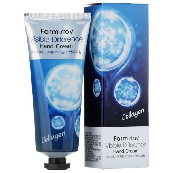 Крем для рук FARMSTAY Visible Difference Collagen Hand Cream с коллагеном 100 мл