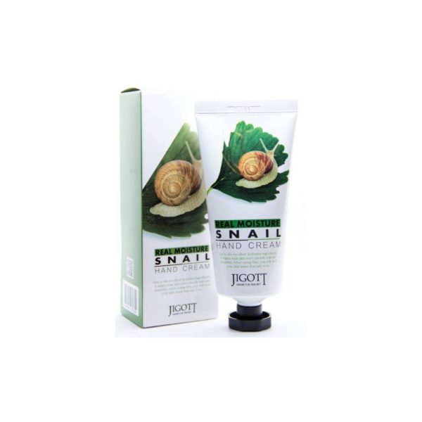 Крем для рук JIGOTT Real Moisture Snail Hand Cream с экстрактом слизи улитки  100 мл