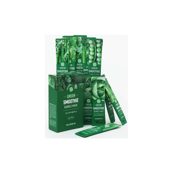 Маска-смузи для лица VEROBENE Green Smoothie Bubble Mask кислородная зеленый коктейль 5 гр.