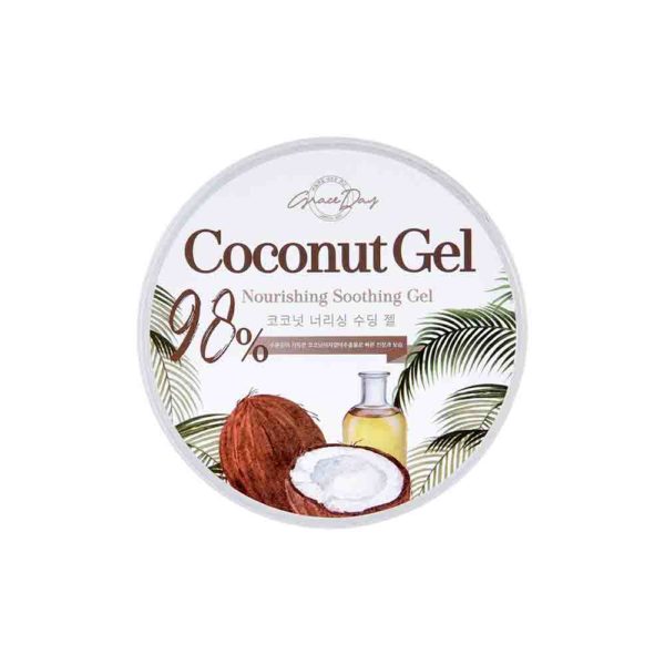 Гель для лица и тела GRACE DAY Coconut Nourishing Soothing Gel универсальный с экстрактом кокоса 300 мл