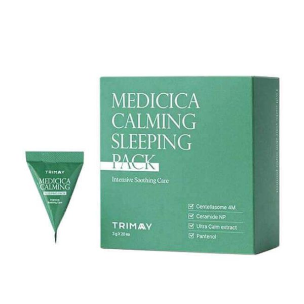 Маска для лица TRIMAY Medicica Calming Sleeping Pack с центеллой успокаивающая, ночная 3 гр