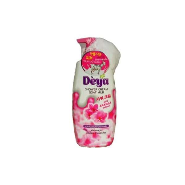 Гель для душа DEYA Shower Cream Goat Milk With Sakura Extract Козье молоко и Сакура 765 мл