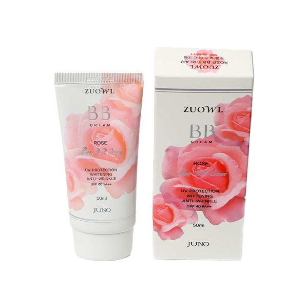 Крем-BB для лица JUNO Zuowl BB-Cream Rose с экстрактом розы SPF40/PA++  антивозрастной 50 мл