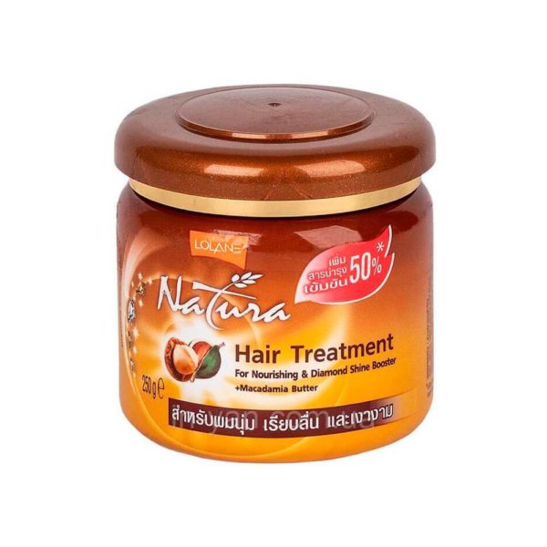 Маска для волос LOLANE Hair Treatment For Diamond Shine Booster Macadamia Butter Питание и Бриллиантовый блеск с маслом макадамии 250 мл