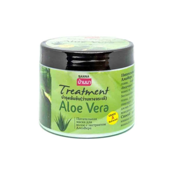 Маска для волос BANNA Hair Treatment  Aloe Vera Алоэ восстанавливающая для  роста волос 300 мл