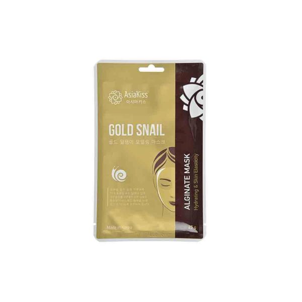 Маска для лица AsiaKiss Gold Snail Alginate Mask альгинатная с золотом и муцином улитки 25 мл