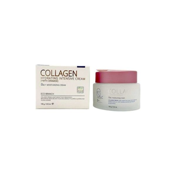 Крем для лица Eco Branch Collagen Intensive Creame + With Ceramide с коллагеном 100 мл
