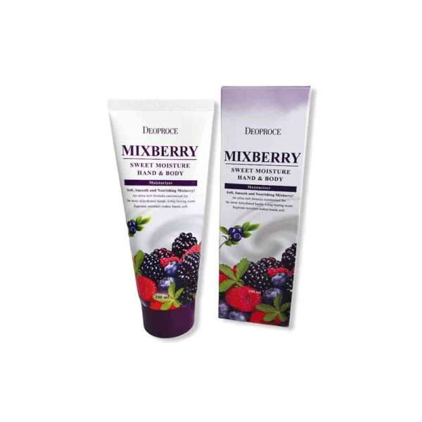Крем для рук и тела DEOPROCE Hand & Body Mixberry Sweet Cream питательный с лесными ягодами 100 мл