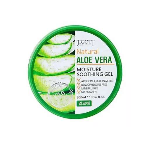 Гель для лица и тела JIGOTT Natural Aloe Vera Moisture Soothing Gel с экстрактом алоэ вера 300 мл