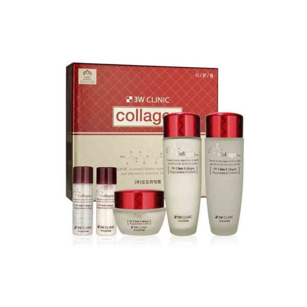 Набор средств для лица 3W CLINIC Collagen Skin Care 3 Items Set восстанавливающий