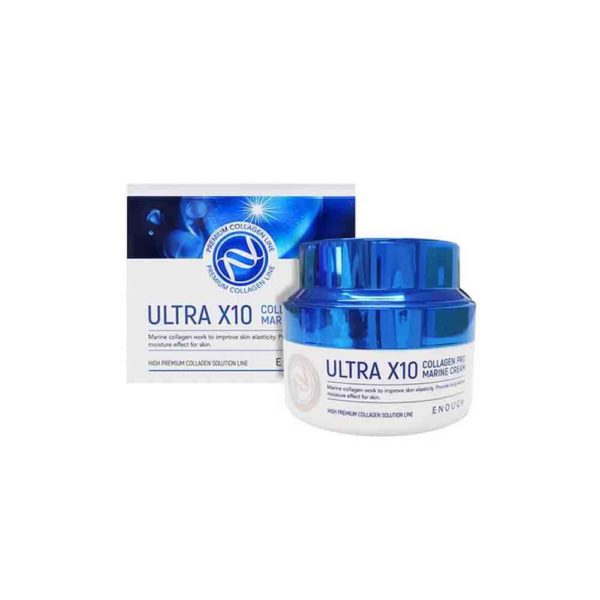 Крем для лица ENOUGH Ultra X10 Collagen Pro Marine Cream увлажняющий с коллагеном 50 мл