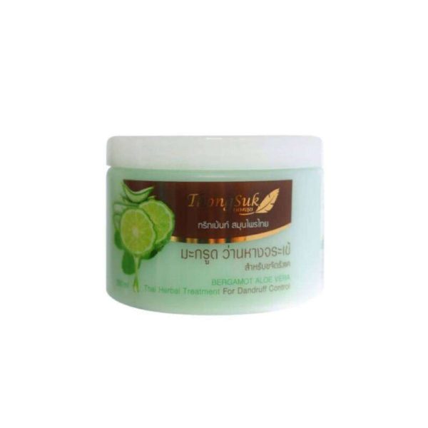Маска для волос THONGSUK Bergamot Aloe Vera Herbal Treatment Mask на травах Бергамот и Алоэ 250 мл
