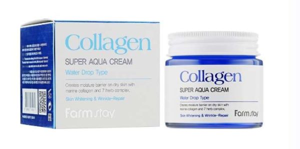 Крем для лица FARMSTAY Collagen Super AQUA Cream антивозрастной увлажняющий 80 мл