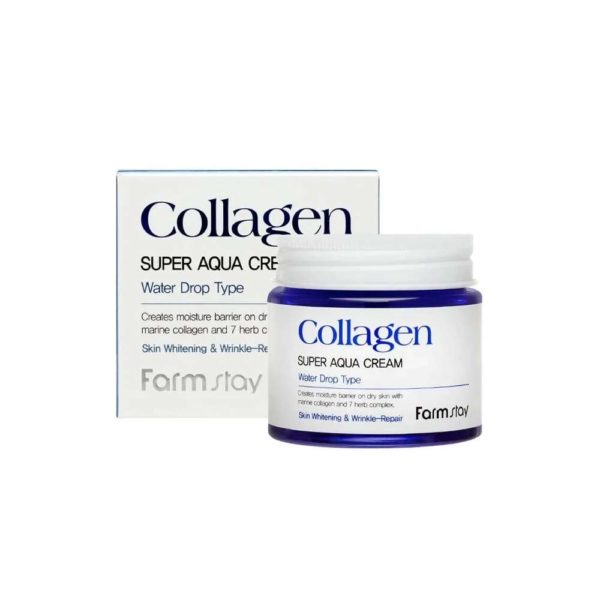 Крем для лица FARMSTAY Collagen Super AQUA Cream антивозрастной увлажняющий 80 мл
