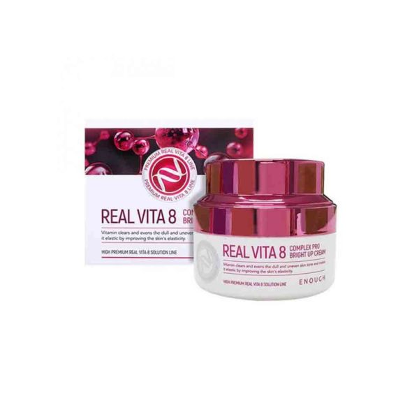 Крем для лица ENOUGH Real Vita 8 Complex Pro Bright up Cream питательный с 8 витаминами 50 мл
