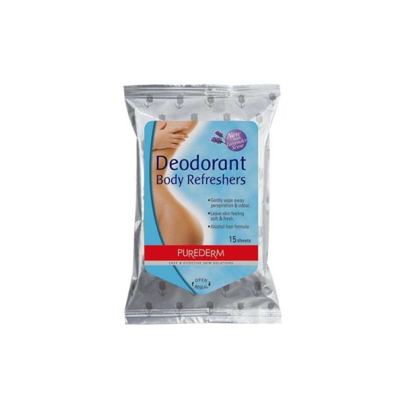 Салфетки для тела Purederm Deodorant Body Refresher дезодорирующие 15 шт