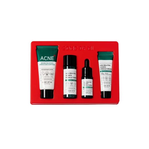 Набор средств для лица SOME BY MI AHA. BHA.PHA Miracle AC SOS Kit с кислотами 4 предм.