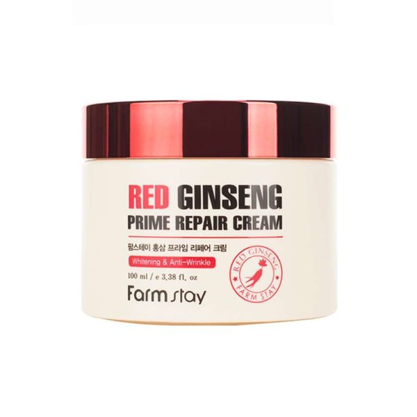 Крем для лица FarmStay Red Ginseng Prime, восстанавливающий с экстрактом красного женьшеня, 100мл