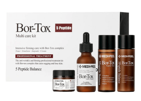 Набор средств для лица MEDI-PEEL  Bor-Tox 5 Peptide Multi Care Kit с эффектом ботокса (30ml+30ml+30ml+50ml)