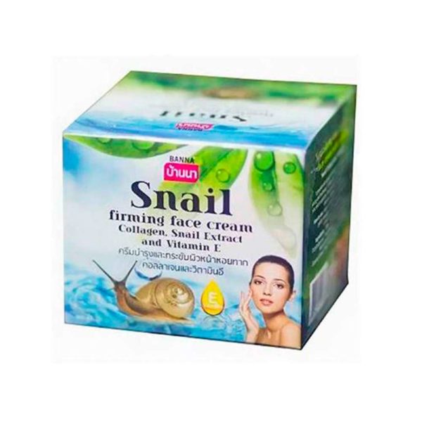 Крем для лица BANNA Snail Collagen & Vitamin E Firming Anti-Wrinkle Cream Улитка, коллаген и витамин E,100 мл