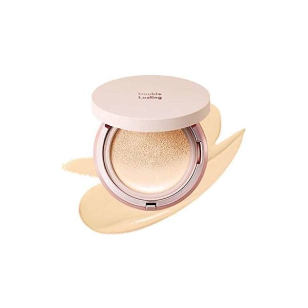 Кушон для лица ETUDE HOUSE Double Lasting Cushion Glow №17 Light Vanilla SPF50+PA+++ с эффектом двойного сияния 15 г