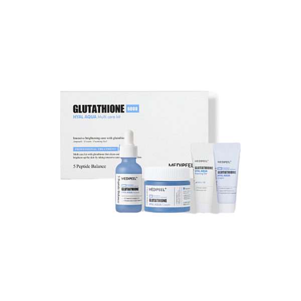 Набор для лица MEDI-PEEL Glutathione Hyal Aqua Multi Care Kit (30ml+50ml+15ml+15ml) с глутатионом и г/к