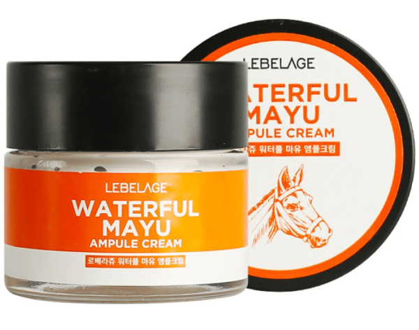 Крем для лица LEBELAGE Waterful Mayu Ampule Cream ампульный с лошадиным жиром 70 мл