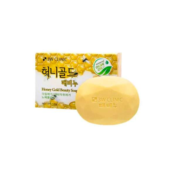Мыло для лица и тела 3W CLINIC Honey Gold Beauty Soap с экстрактом мёда, 120 гр