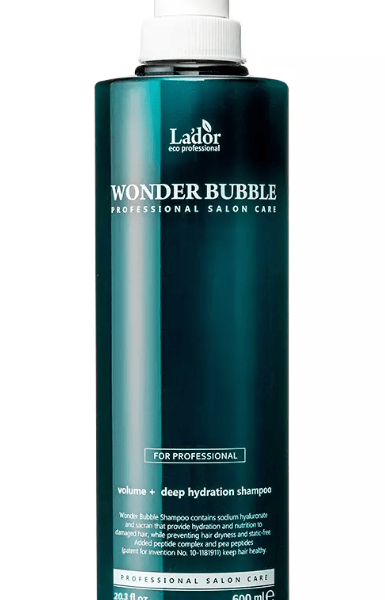 Шампунь для волос LADOR Wonder Bubble Shampoo увлажняющий для придания объёма 600 мл