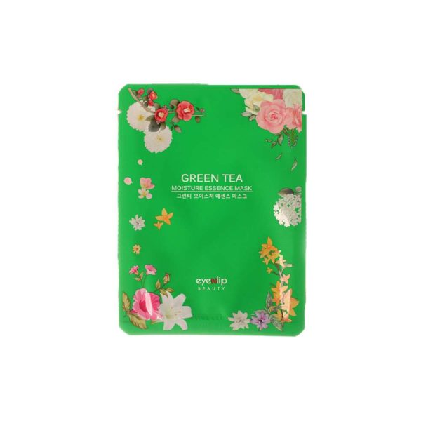 Маска для лица EYENLIP Green Tea Oil Moisture Essence Mask тканевая с экстрактом зеленого чая 25 мл