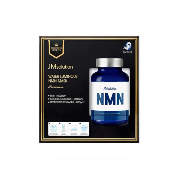 Маска для лица JMsolution Water Luminous NMN Mask Premium премиум тканевая с коллагеном 33мл