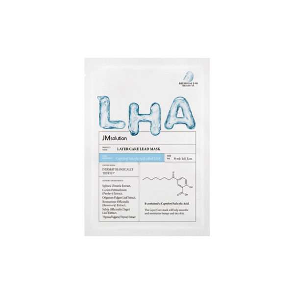 Маска для лица JMsolution Layer Care Lead, обновляющая с LHA кислотой , 30мл