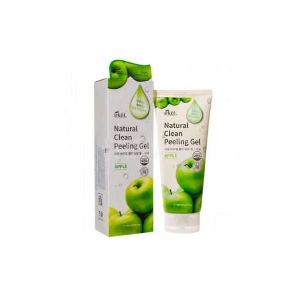 Гель-скатка для лица EKEL Natural Clean peeling gel Apple с экстрактом зеленого яблока 180 мл