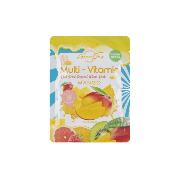 Маска для лица GRACE DAY Multi-Vitamin Mango Mask Pack тканевая с экстрактом манго 27 мл
