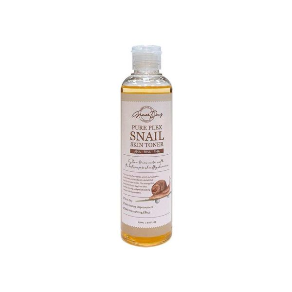 Тонер для лица GRACE DAY Pure Plex Snail Skin Toner с растительным комплексом и  экстрактом улитки,250 мл