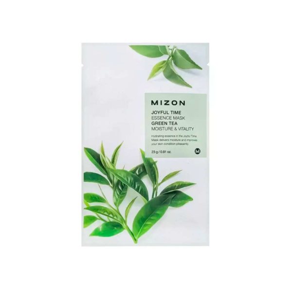 Маска для лица MIZON Joyful Time Essence Mask GREEN TEA тканевая с экстрактом зеленого чая 23 мл