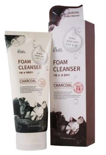 Пенка для умывания EKEL Foam Cleanser Charcoal с древесным углем 180 мл