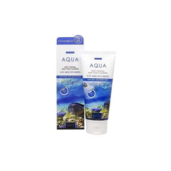 Пенка для умывания JIGOTT Aqua Natural Aqua Foam Cleansing с коллагеном 180 мл